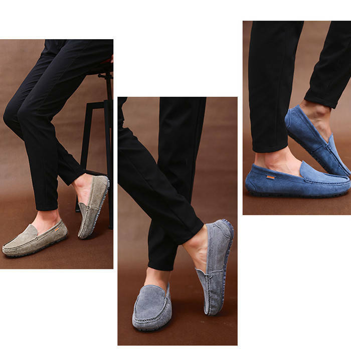 市場 モカシン 柔らかい レザーシューズ カジュアルシューズ メンズシューズ コンフォート デッキシューズ 本革 牛革 スエード