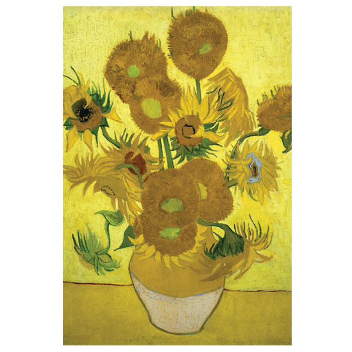 ポストカード 15本のひまわり ゴッホ 世界の名画 オランダ お見舞い フランス オリジナルポストカード 花 絵画 おしゃれ 絵はがき お礼状 名画 鑑賞 プレゼント 挨拶 贈り物 展示 絵ハガキ メッセージカード インテリア 商店
