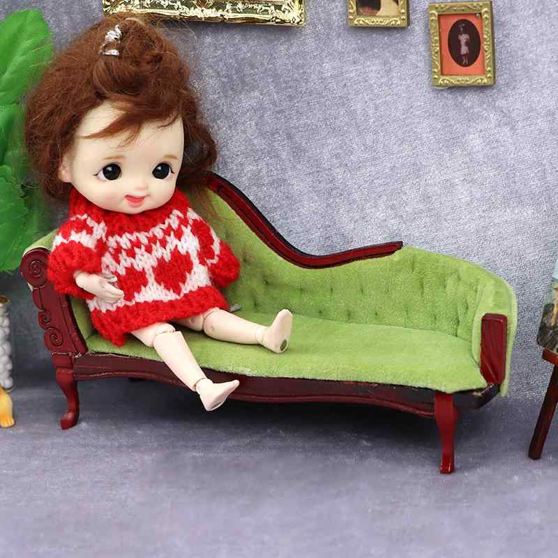 ドールハウス ミニチュア家具 貴妃 椅子 ソファ 密度板 欧風
