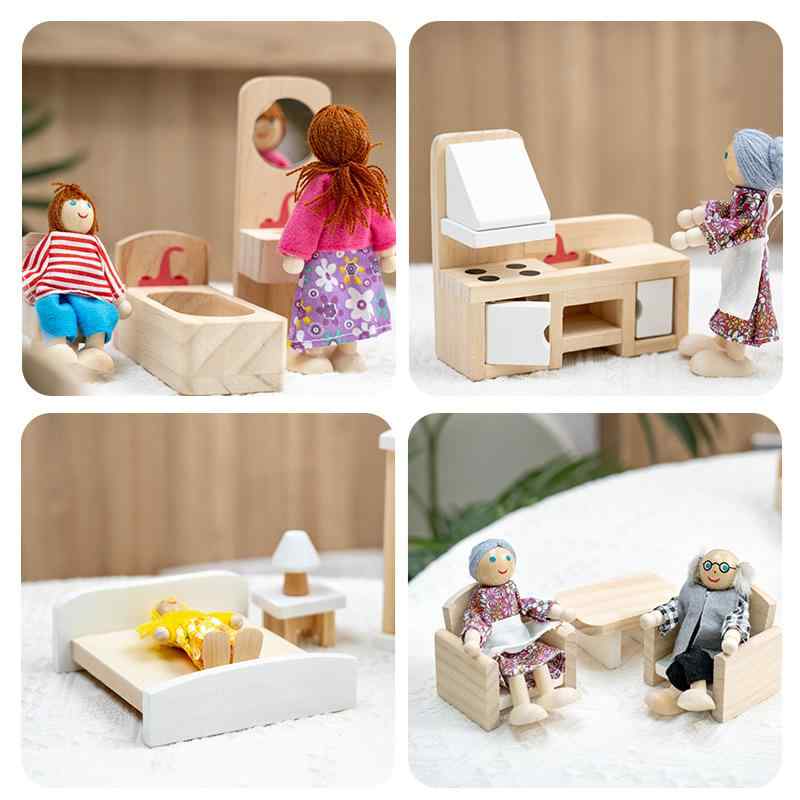 おもちゃ 木製 ミニチュア 家具 セット ドールハウス 知育玩具 ミニ家具 玩具 こども 子ども 子供 4,800円