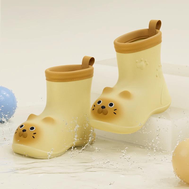 キッズ 子供用雨具 レインシューズ 長靴 雨靴 男の子 女の子 猫柄 ネコ柄 カートゥーン キャラクター 滑り止め 幼稚園 保育園 通園 幼児 小学生 春夏秋冬