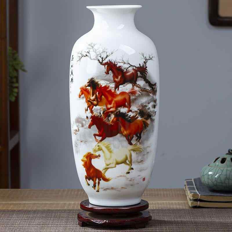 壺 花瓶 陶芸 希少品 花器「花瓶 金彩椿絵」 金龍窯 江口天童 有田焼