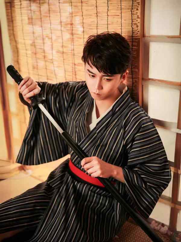 着物 成人男性用 ポリエステル 薄墨色 日本 和装 燕尾服 浴衣 好いたらしい 普段使い走り コスプレ 映画化用