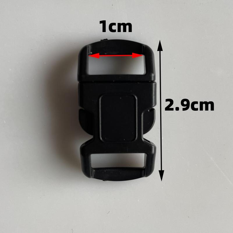 バッグ用アクセサリー POM樹脂製バックル ペット用リードバックル 1cm 弓形 結束バンド リュック バックパック用バックル 黒 黄色 赤 オレンジ パープル 蛍光緑 ピンク ローズレッド 青 水色 青緑 緑