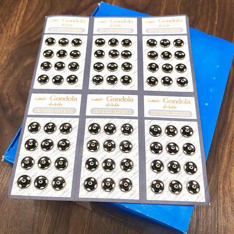 ボタン 全銅製 スナップボタン 隠しボタン 暗いボタン 子ども服 帽子 シャツ ジャケット 汎用 5mm 7mm 8mm 10mm 12mm 14mm 17mm ブラック シルバー ゴールド アンティーク｜Tanzan