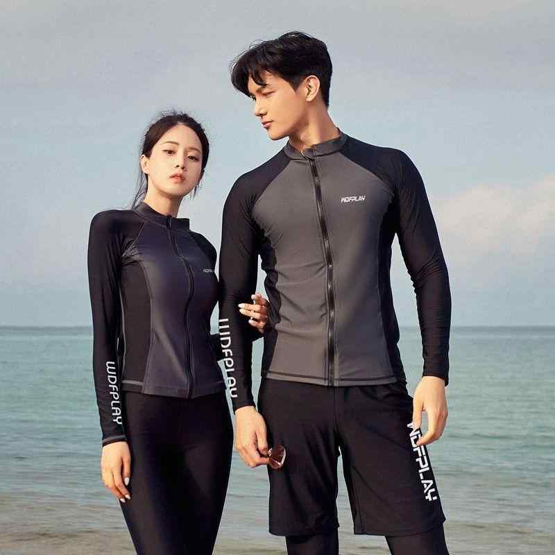 水着 メンズ 男性用 ラッシュガード 長袖 サーフィン 水泳 スイミング ウェア 体型カバー スポーティー ジム プール 海水浴
