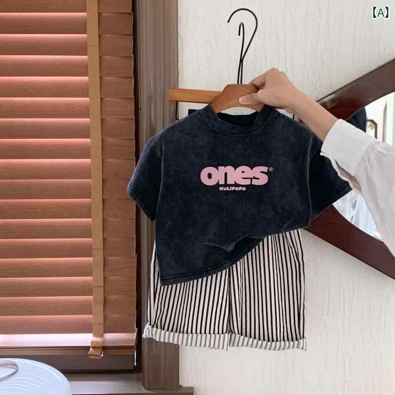 Tシャツ キッズ 子供服 半袖 カットソー 男女兼用 コットン100％ 吸湿速乾 プリント 80cm 120cm 130cm ブラック レトロ