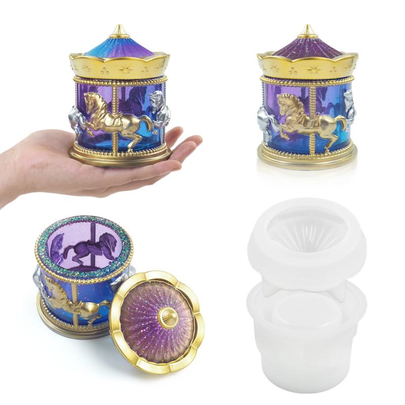 楽天市場】【送料無料】シリコンモールド 3D メリーゴーラウンド