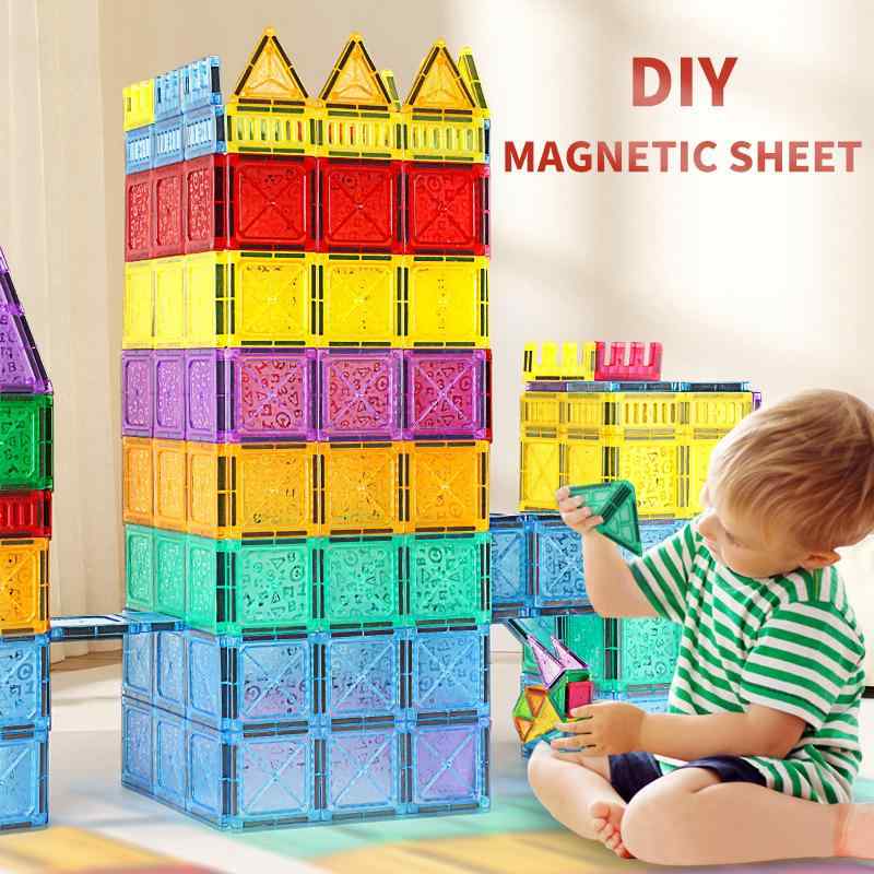 積み木 キッズ 磁石 おもちゃ 知育玩具 マグネット ブロック パズル 幼児 子供 3歳 4歳 5歳 モンテッソーリ教具 男の子 女の子 誕生日 プレゼント ギフト 贈り物 立体パズル 磁力 知育 カラフル