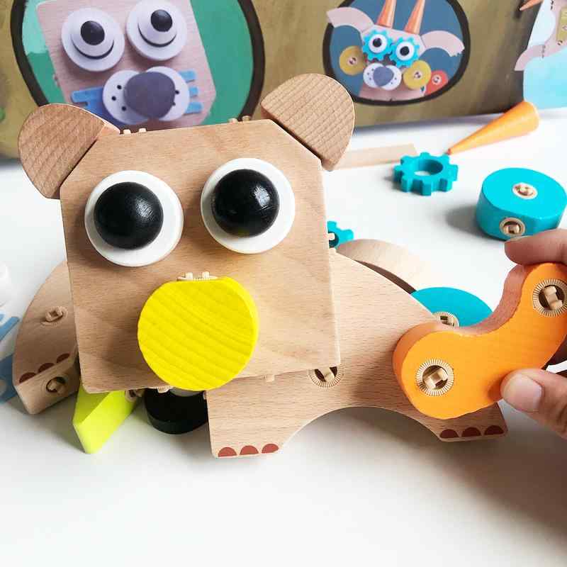 積み木 キッズ 子供用 知育玩具 DIY 木製 カラフル 指先訓練 組み立て 車 創造力 知育玩具 7,899円