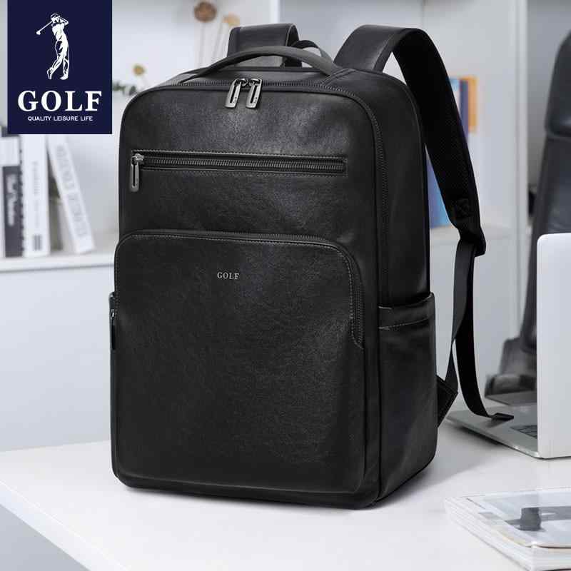 リュック メンズ 男性用 レザー ビジネス 旅行 40.64cm PC バッグ 防水 出張 通勤 通学 鞄 合成皮革 無地 黒