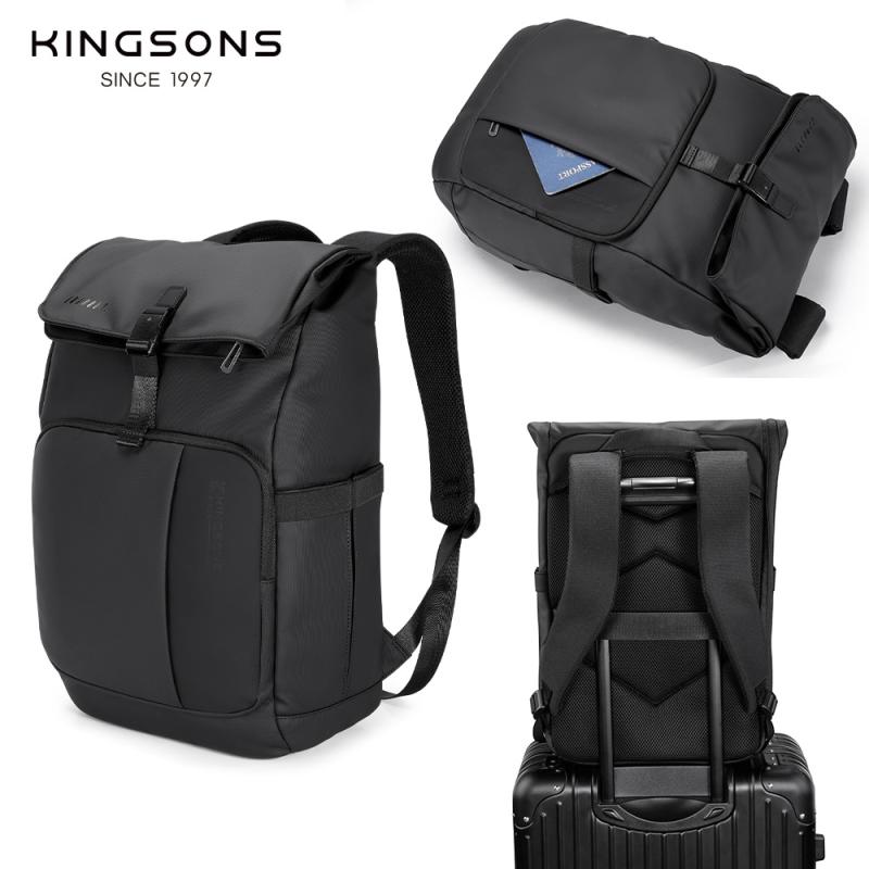 リュック メンズ 男性用 ビジネス 薄型 防水 20-35L ポリエステル 通勤 通学 15インチ PC ノートパソコン バッグ 鞄 グレー クッション性｜Tanzan