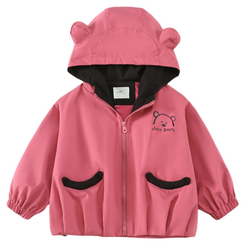 子供服 ジャケット 女の子 春秋 ブルゾン ガールズ アウター ジャンパー キッズ 上着 フード付き スポーツ 普段着 かわいい 切り替え 90 100 110 120 130 140cm