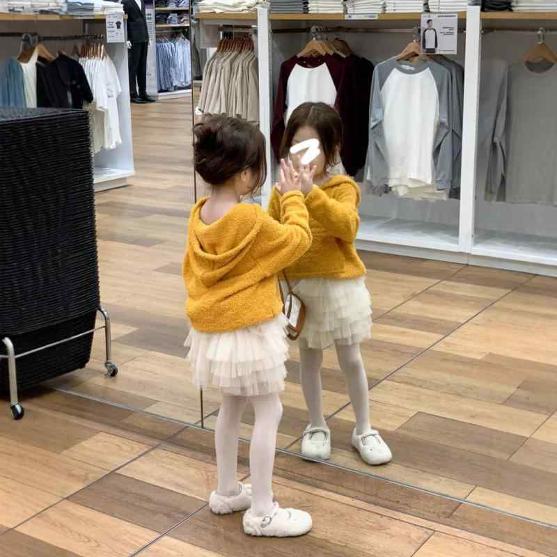 子供用セットアップ パーカー&スカート ガールズ 春秋 長袖 トップス チュールスカート 2点セット かわいい 女の子 普段着 おしゃれ 90 100 110 120 130 140cm