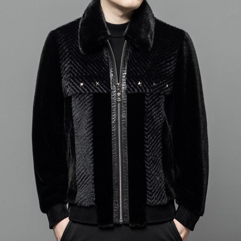 楽天市場】ミンク 毛皮コート メンズ ファーコート フリーサイズ