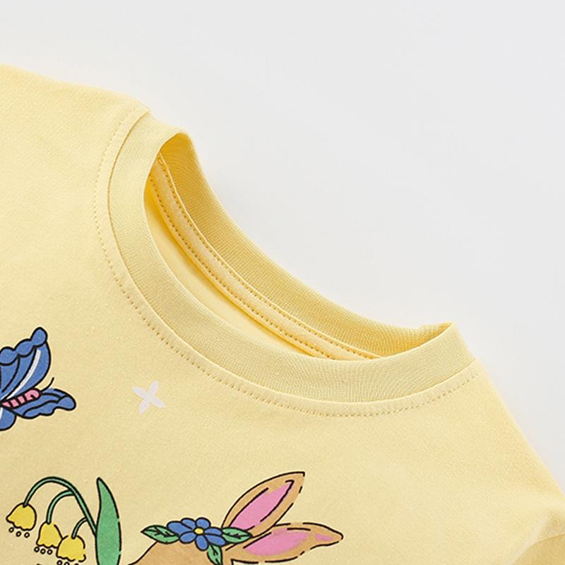 子供服 女の子 Tシャツ & パンツ 2点セット 秋冬 3~8歳 100~150cm 綿95% 花柄 抽象柄 プリント かわいい 普段着 部屋着 ガールズ 上下セット