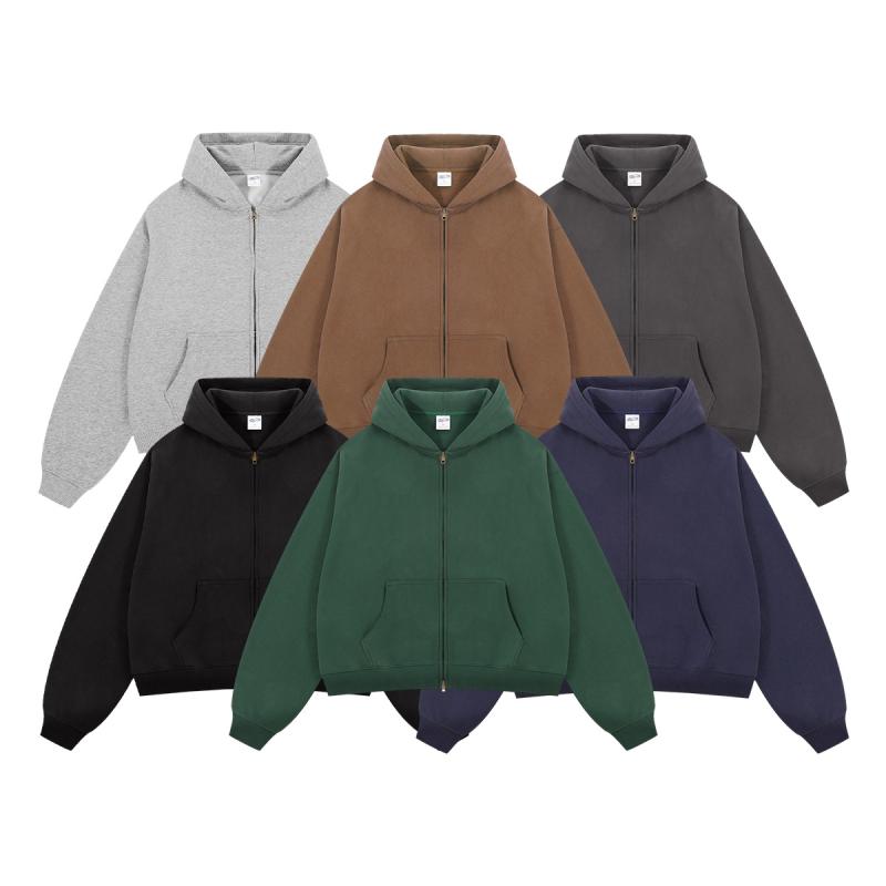 パーカー メンズ 男性用 裏起毛 BOXY 短め丈 ワイド ダブルジップ ジップアップ フーディ 長袖 トップス スエット スウェット 無地 秋 冬 ブラック グレー ブラウン ネイビー グリーン