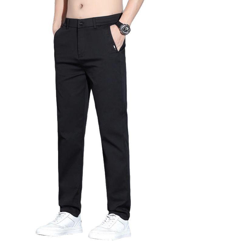 パンツ メンズ テーパードパンツ 薄手 ストレッチ イージーパンツ スラックス 男性用 ズボン 春夏 ミディアムウエスト 無地 オフィスカジュアル キレイめ
