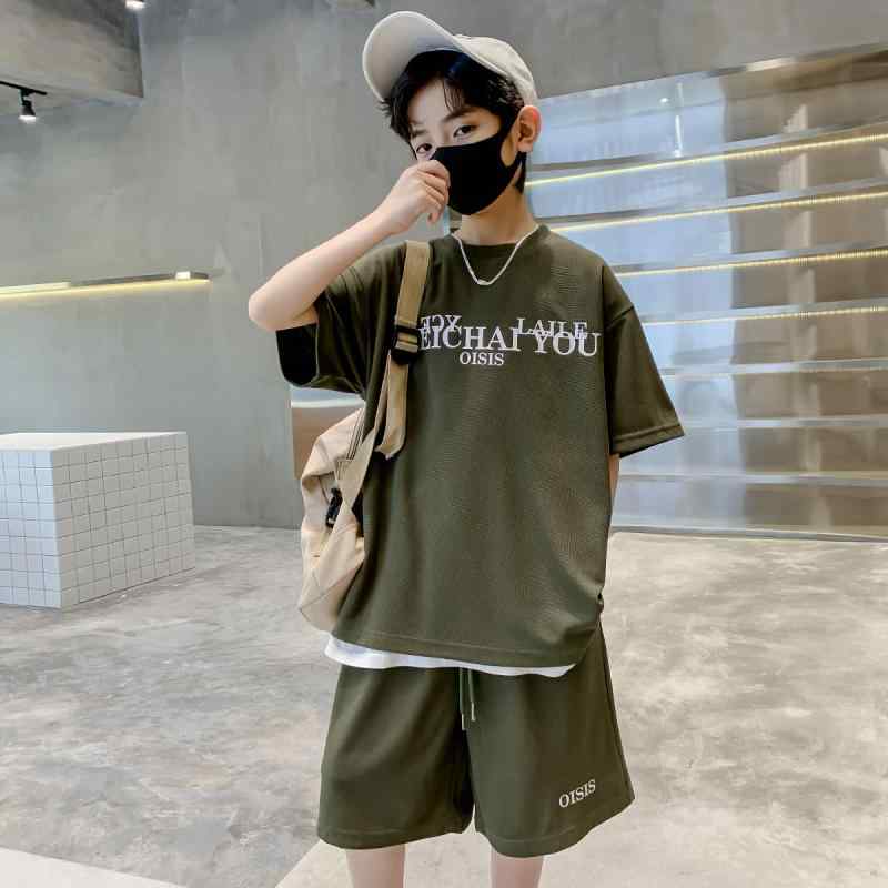 子供用Tシャツ パンツ 2点セット 男の子 夏服 半袖 ハーフパンツ 上下セット 普段着 薄手 120cm 130cm 140cm 150cm 160cm 170cm