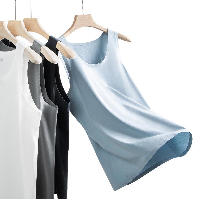 タンクトップ メンズ 男性用 Tシャツ ノースリーブ カットソー コットン 綿 100% 無地 薄手 スリムフィット スポーツ 運動 普段使い 部屋着 春夏