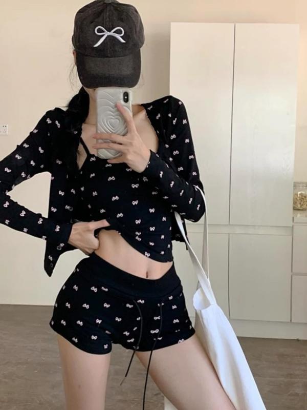 水着 レディース ビキニ 3点セット 体系カバー 紐 セクシー かわいい スイムウェア 夏 海水浴 温泉 リゾート 旅行 白色 黒色 M L XL
