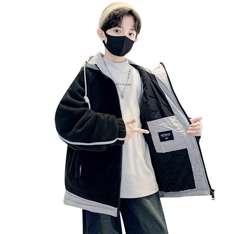 子供服 ボーイズ ジャケット アウター 秋冬 厚手 中綿 防寒 スポーツウェア 120cm 130cm 140cm 150cm 160cm 170cm ブラック カーキ