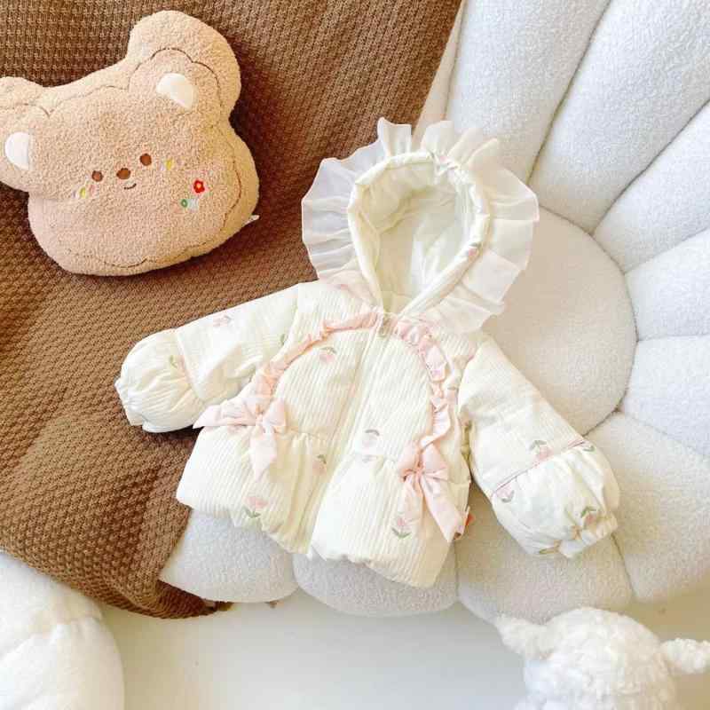 子供服 ダウンジャケット ガールズ ダウンコート 中綿 厚手 フード付き アウター 女の子 ベビー 白ダックダウン 無地 80 90 100 110 120 130cm｜Tanzan 7,453円