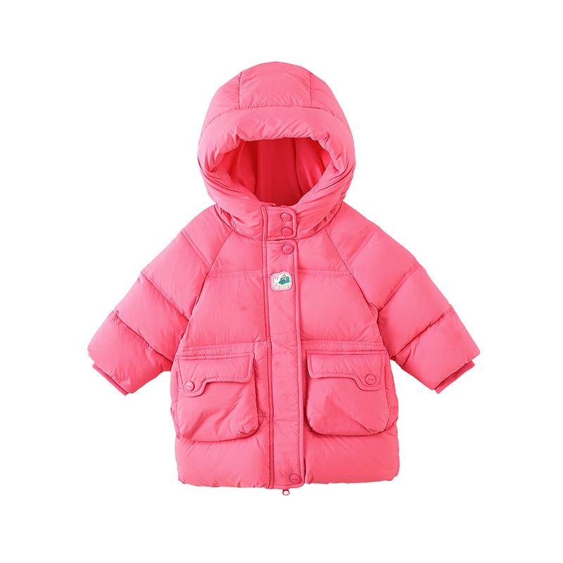 赤ちゃん服 落ち込む上衣 キッズ 男女兼用 アウター 防寒 秋冬 80 90 100 110 120 130 140 サクラ色 黒いこと 黒