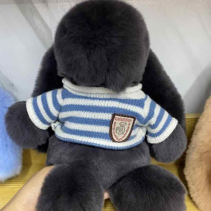 ぬいぐるみ レディース 女の子 向け かわいい ウサギ PP綿 やわらか ふわふわ 人形 玩具 キッズ 子供 誕生日 ギフト プレゼント カフェオレ ホワイト ブラック グレー パープル ピンク