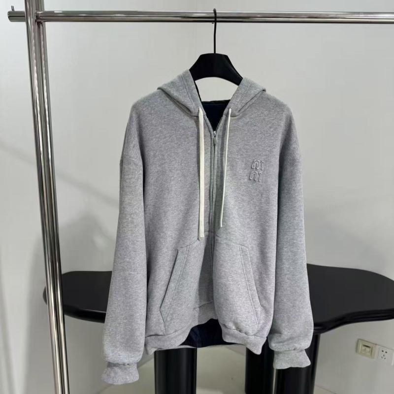 ジャケット レディース ダブルフェイス ジップアップ パーカー S M Lサイズ ゆったり 長袖 ドロップショルダー 日韓スタイル カジュアル 無地 コットン