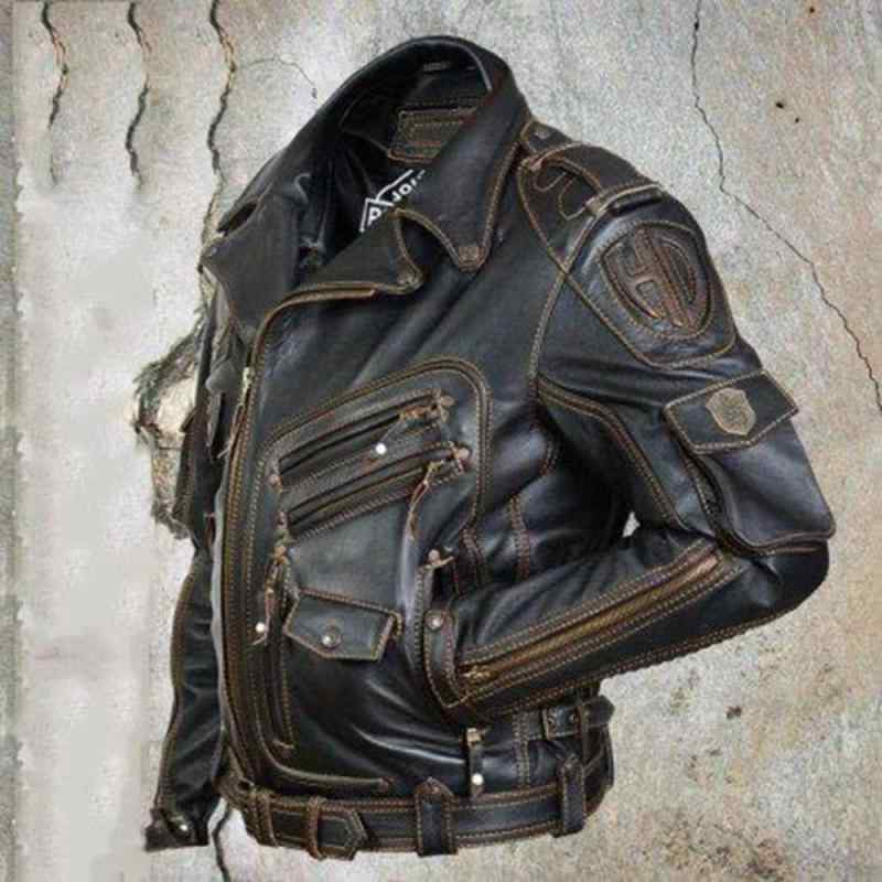 ライダースジャケット メンズ PUレザー ブルゾン アウター ジャンパー 革ジャン 合皮 ブラック 黒 多ポケット 秋冬