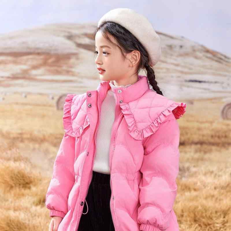 子供服 ガールズ ダウンジャケット 中綿入り コート アウター 女の子 秋冬 8歳以上 120cm 130cm 140cm 150cm 160cm ピンク系 フード付き カジュアル 15,363円