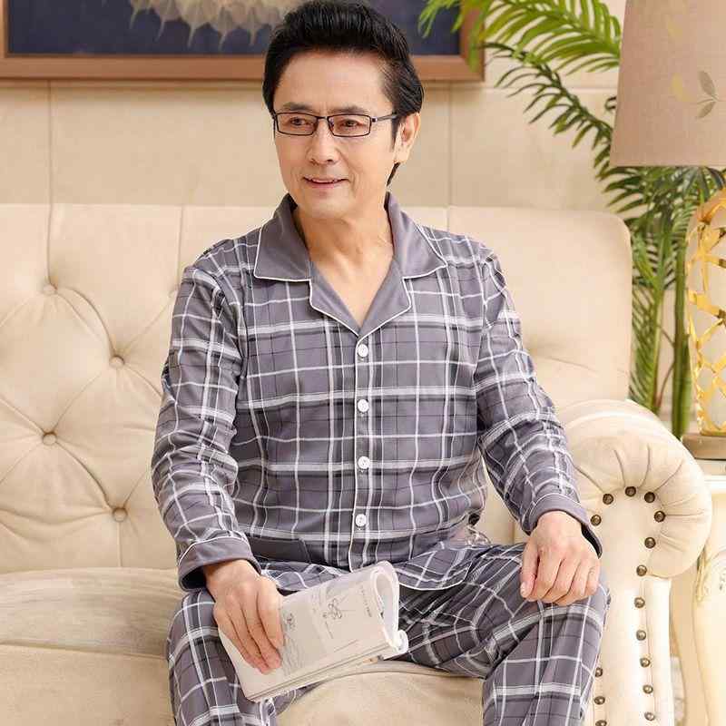 パジャマ メンズ 男性用 綿100% 長袖 上下セット ルームウェア 部屋着 春秋 秋冬 大きいサイズ