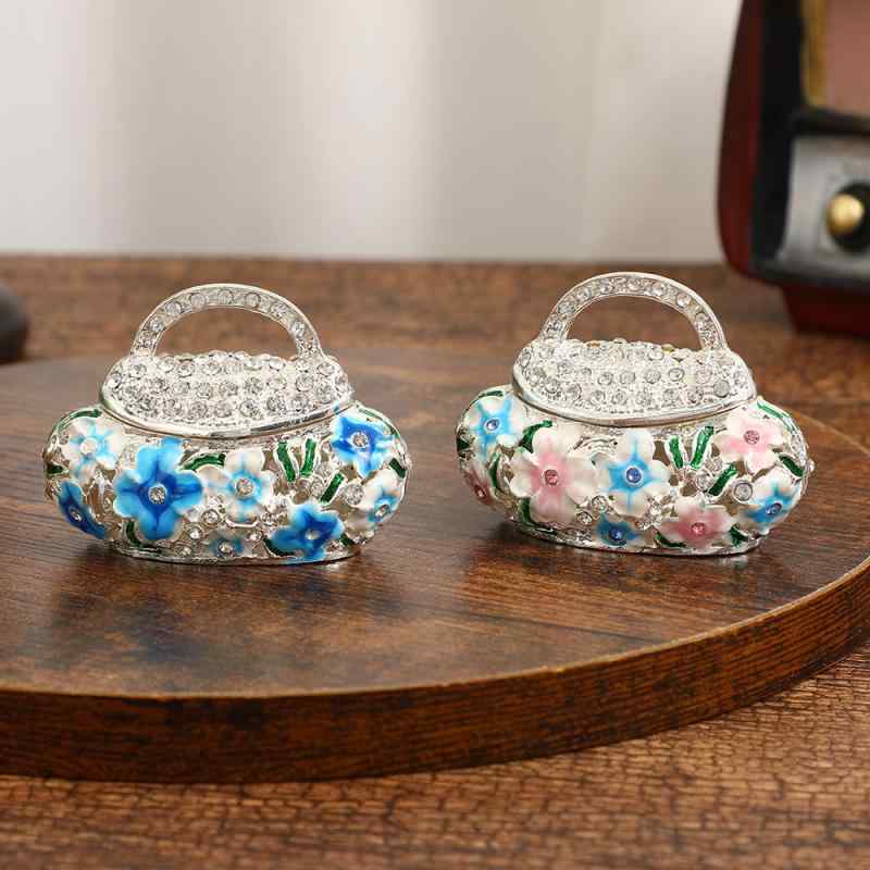 楽天市場】小物入れ ふた付き アクリル 水中花 薔薇柄 アクセサリー