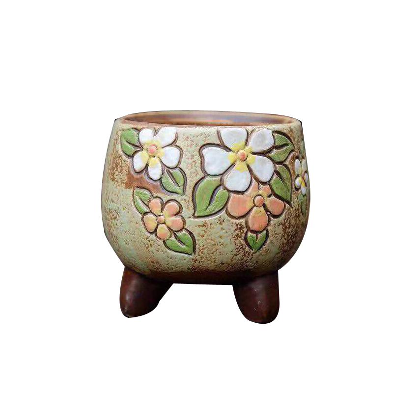 植木鉢 レディース メンズ 粗陶 多肉植物 ミニ 陶器 鉢 プランター 6個セット おしゃれ かわいい 韓国風 園芸 観葉植物 家庭菜園 Succulents ポット 蛍光黄色 深灰色 パステルカラー 4,163円