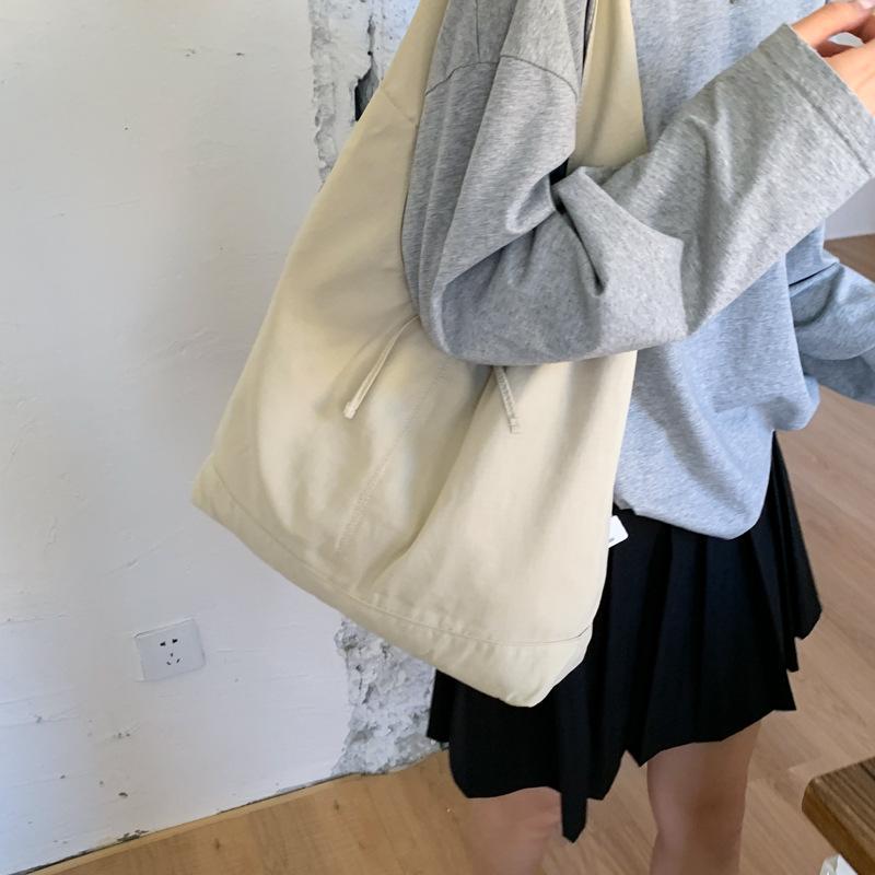 トートバッグ レディース 大容量 カジュアル ショルダーバッグ キャンバス地 普段使い 通勤 韓国風 ミルキーホワイト パステルピンク グリーン ネイビーブルー カーキ ブラック