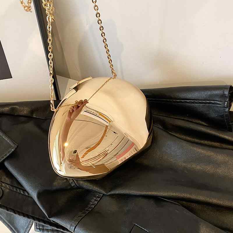 バッグ レディース アクリル製 ショルダーバッグ ドロップ型 チェーン 斜めがけ 鞄 かわいい おしゃれ トレンド ファッション レトロ パーティー