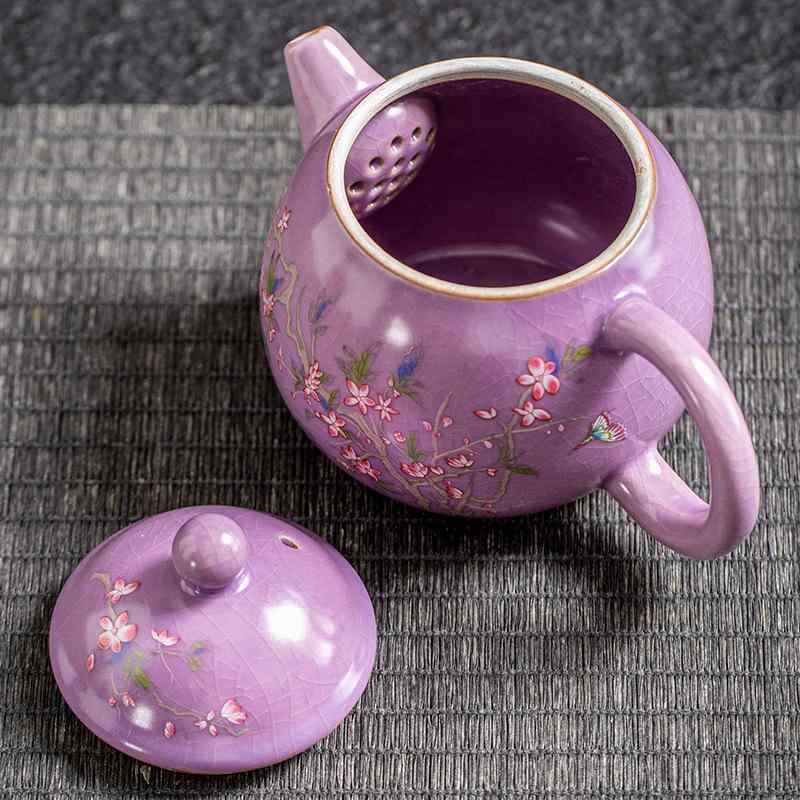 茶器 携帯用 ミニ 茶器セット 陶器 ティーポット カップ 3客 旅行 記念品 贈り物 ビジネス用