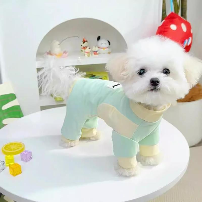 ペット服 猫 犬 薄手 小型犬 かわいい 紫外線対策 浅緑 浅紫 ポリエステル|Tanzan