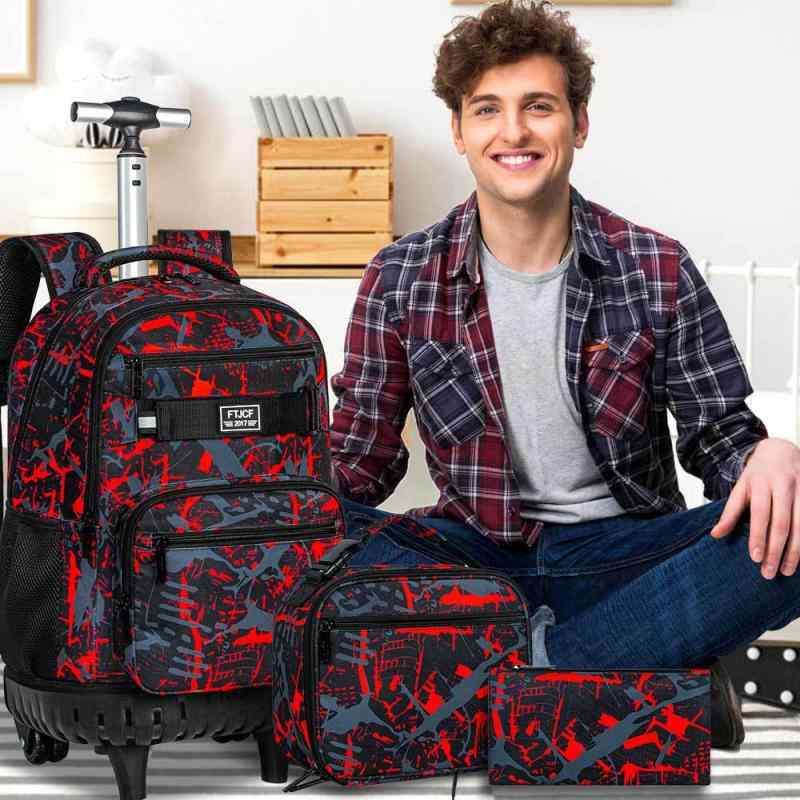 リュック レディース メンズ 旅行用 キャリーバッグ トロリーバッグ 2way 軽量 撥水 中学 高校 大学 通学 修学旅行 出張 紺 ワインレッド｜Tanzan