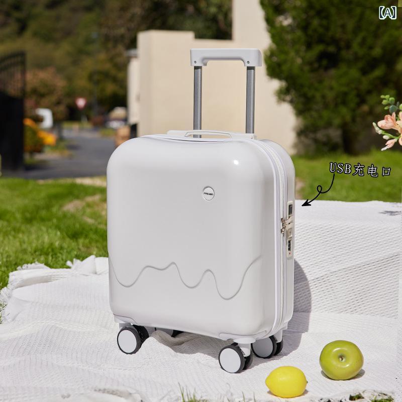 子供用スーツケース 18インチ 20インチ トランク キャリーバッグ 万向輪 USBポート付き 防水 超軽量 PVC パステルカラー