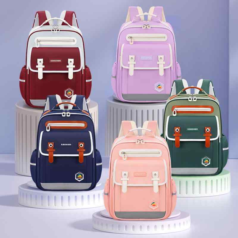 リュックサック キッズ 小学生 男の子 女の子 子供 1年生 2年生 3年生 4年生 5年生 6年生 スクールバッグ 防水 撥水 ランドセル 負担軽減 軽量 大容量 ナイロン ポリエステル ブルー ピンク グリーン パープル