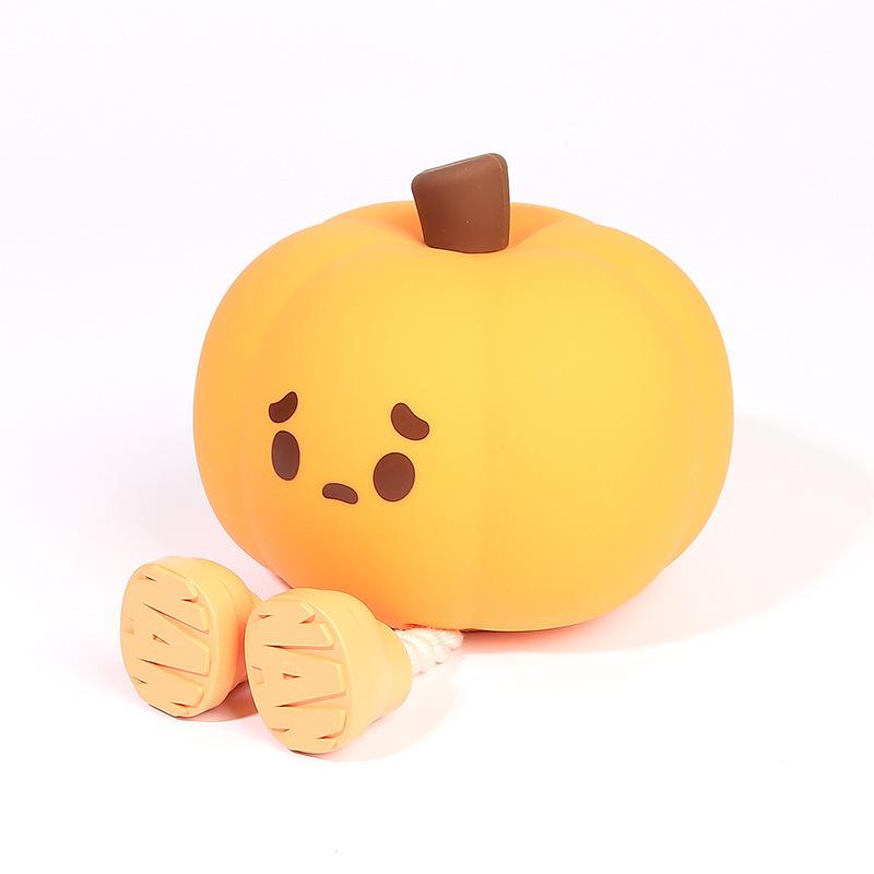 小夜灯 ハロウィン パンプキン シリコン USB充電式 センサーライト かわいい 授乳ライト 寝室照明 間接照明