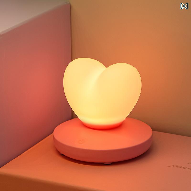 ナイトライト USB充電式 LED シリコン製 かわいい ベッドサイド 授乳 寝室 睡眠 暖光 動物 アニマル 虎 ウサギ パンダ