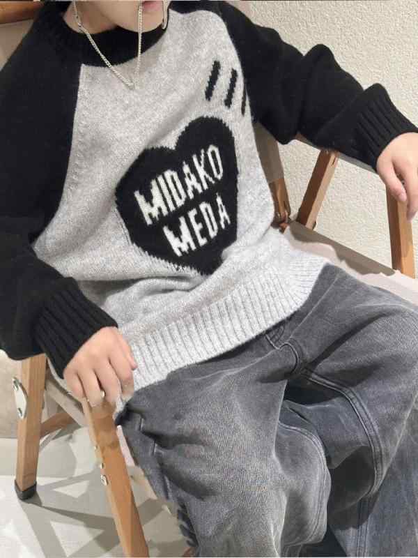 ニット 子供服 秋冬 ニットセーター 長袖トップス 男女兼用 カジュアル 普段着 モノトーン 110cm 120cm 130cm 140cm 150cm 160cm