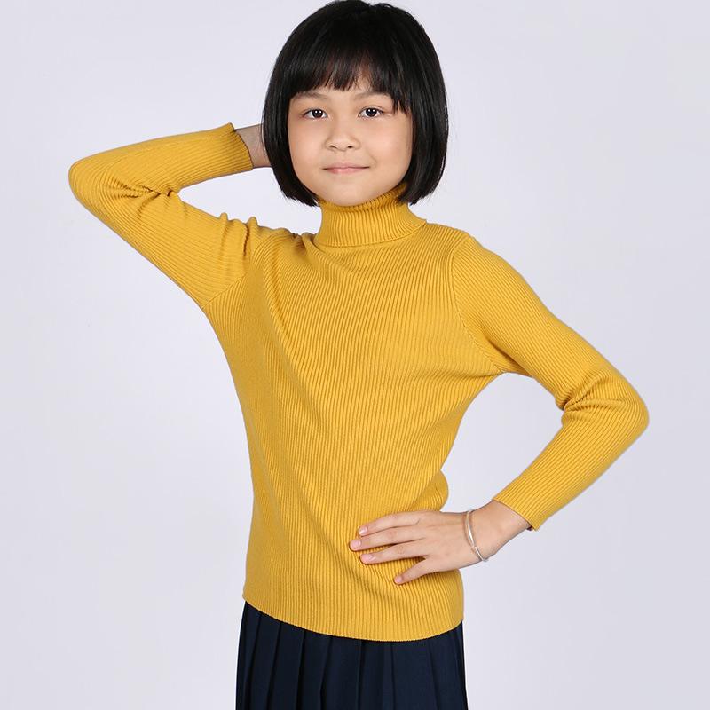 ニット キッズ 女の子 子供服 セーター 秋冬 綿 高学年 高学年向け トップス 長袖 カットソー 無地 高齢 暖か インナー 白 赤 灰色 緑 黒 水色 黄色 オレンジ ベージュ