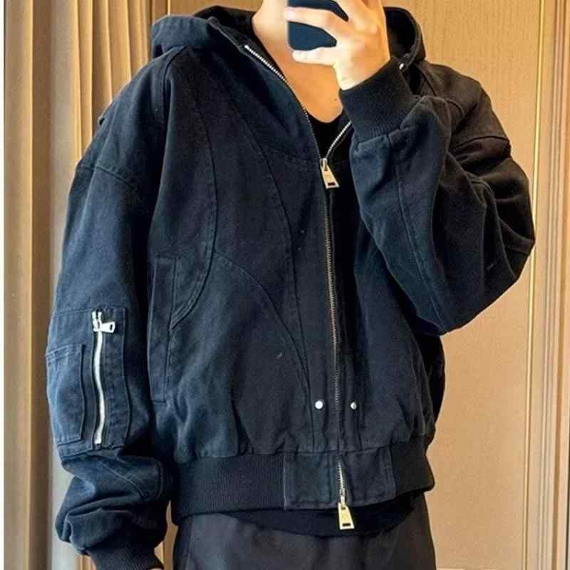 上衣 成人男性用 秋冬物 表どおり系 心地よい 上衣 ゆったり カーキ色 黒いこと ポリエステル