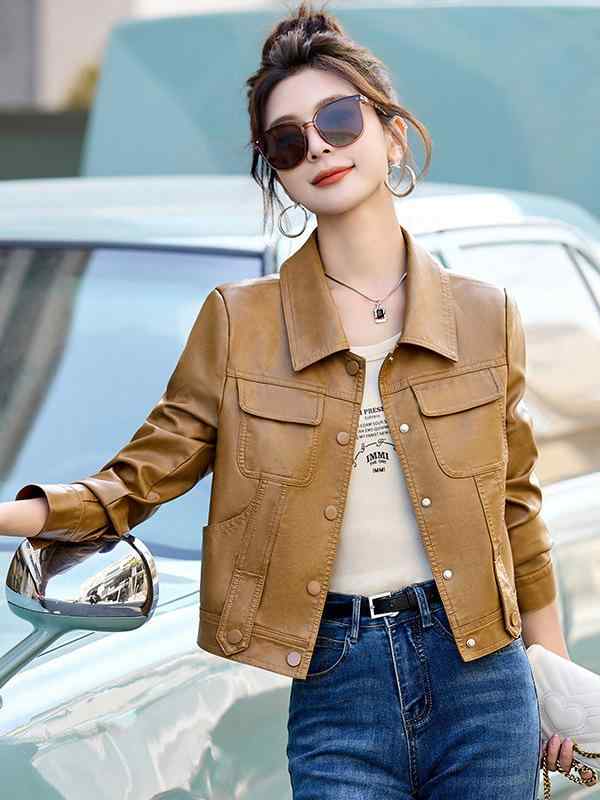 楽天市場】レザー ジャケット レディース ライダース 春秋冬 革