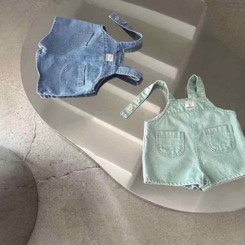 キッズ ベビー デニム オーバーオール ショートパンツ 春夏 男女兼用 子供服 ブルマ 半ズボン 綿100% かわいい おしゃれ 66cm 73cm 80cm 90cm 100cm