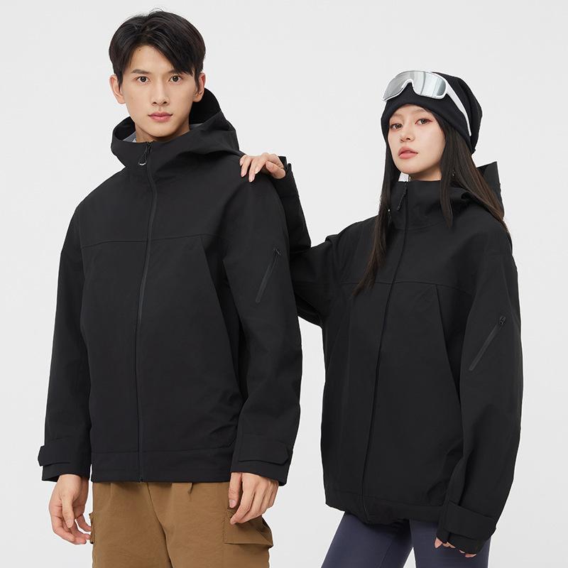 マウンテンパーカー メンズ レディース 全熱封止 登山服 防風 防水 透湿 アウトドア ワークウェア ジャケット ブラック オレンジ ブラウン系 秋冬